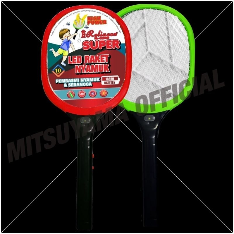 MITSUYAMA - RL-4008D - Raket Nyamuk - SUPER - Mosquito Racket - Battery Lithiun 18650