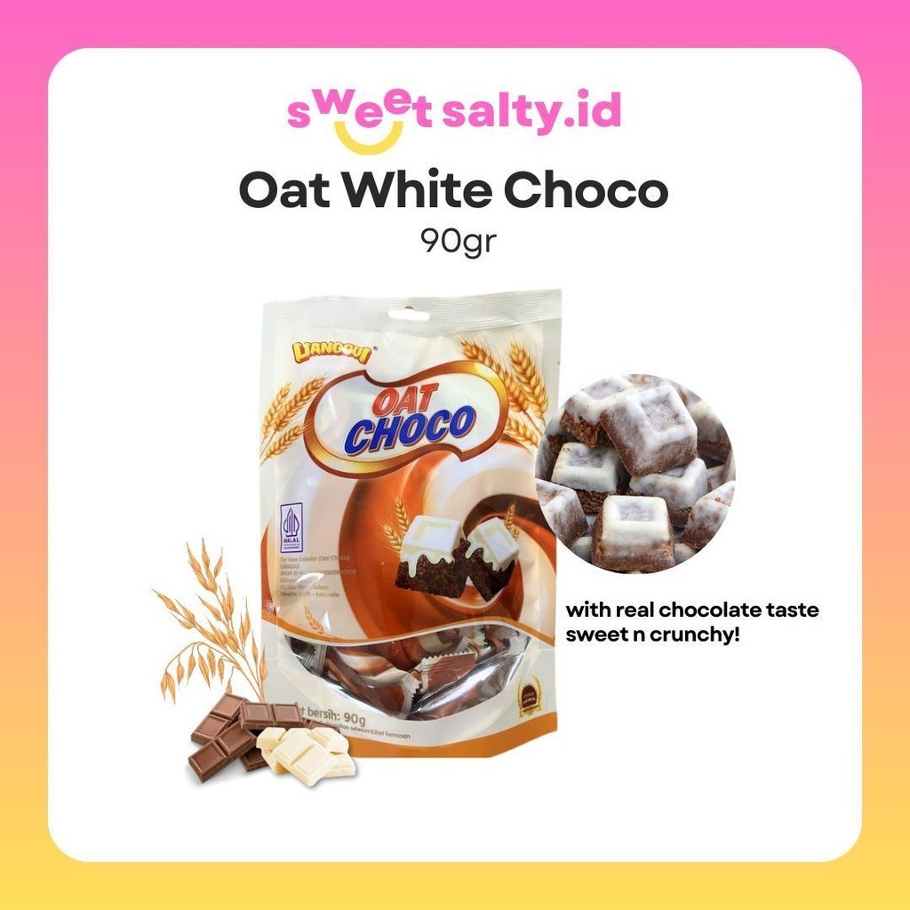 

[HALAL] Lianggui Oat White Choco 90gr | Wafer Oat | Biskuit Oat | Snack Oat | Wafer Oat Rasa Coklat | Snack Halal