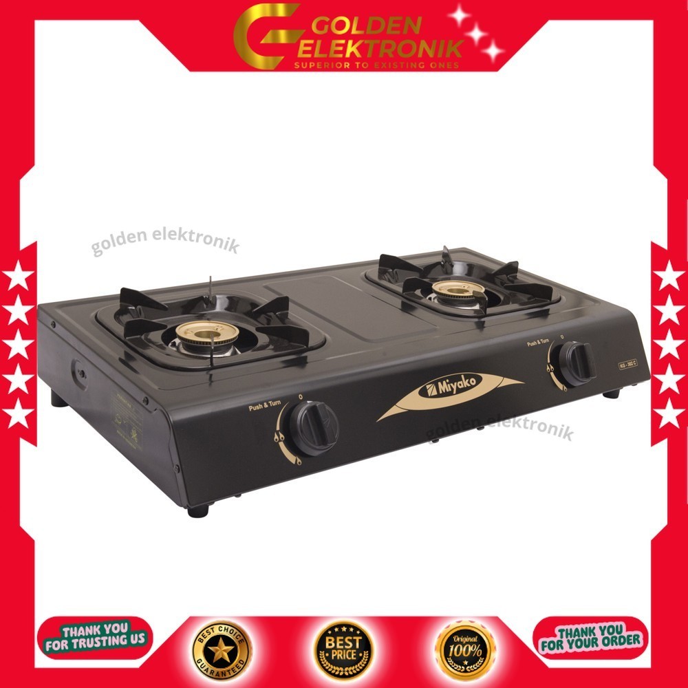 KOMPOR GAS MIYAKO KG-302C KG-302 C KG 302C 2 TUNGKU