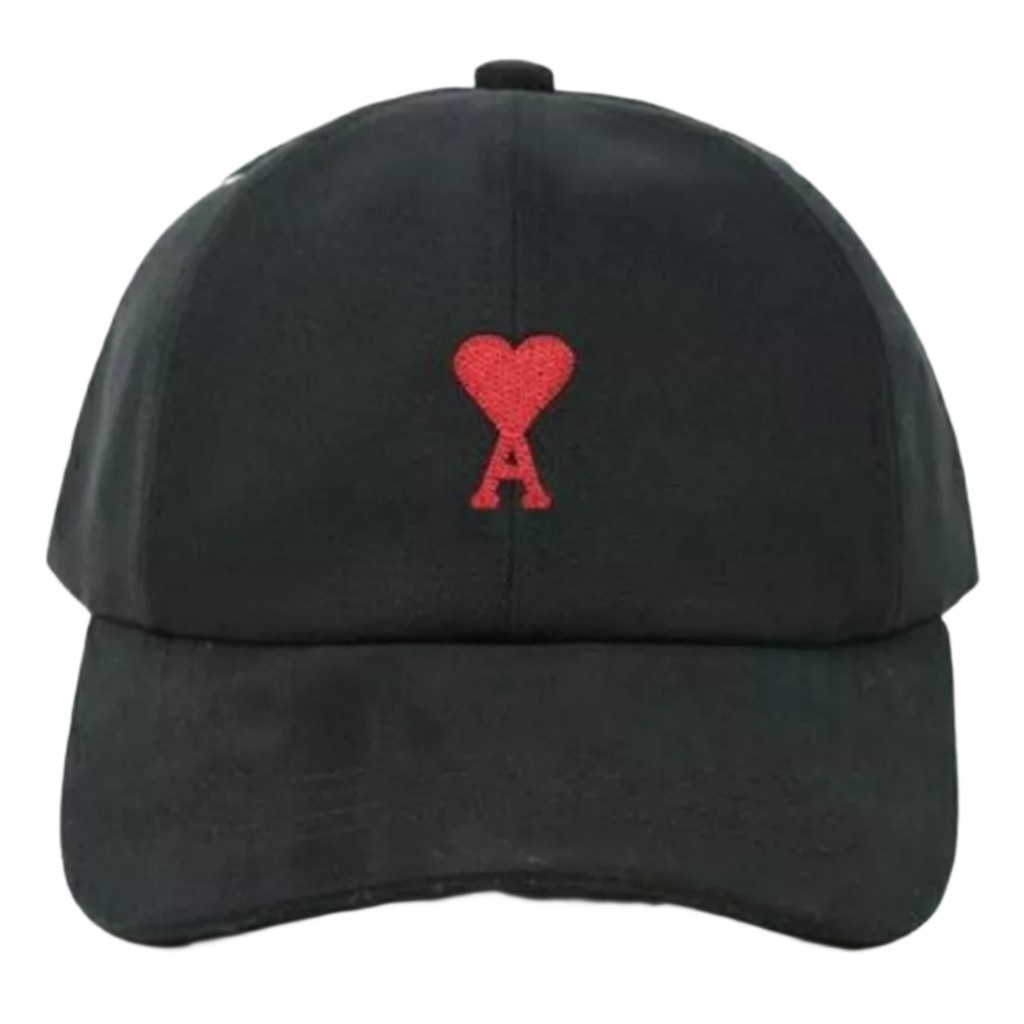 Ami Paris Black Small Logo Cap
