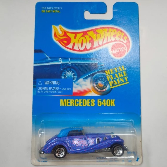 HW Hot Wheels Mercedes 540K biru 1992 ban 5SP -DD24