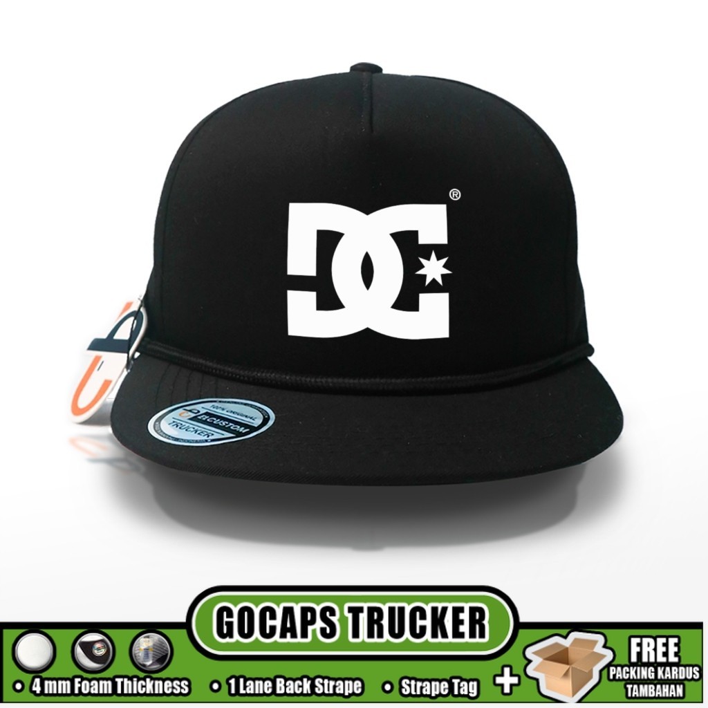 Gocaps - DC SHOES - SNAPBACK CAPS / Snapback Twill / Topi Premium Baseball / Topi Brand / Hat Premiu