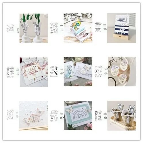 

New Arrival Presell Easter Dies and stamps for DIY Scrapbooking/photo album Decorative Embossing DIY Paper Cards