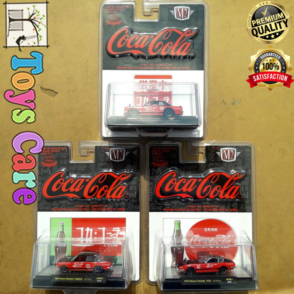 M2 Machines Coca Cola Auto Japan Nissan Skyline Fairlady Z432 Datsun Bluebird