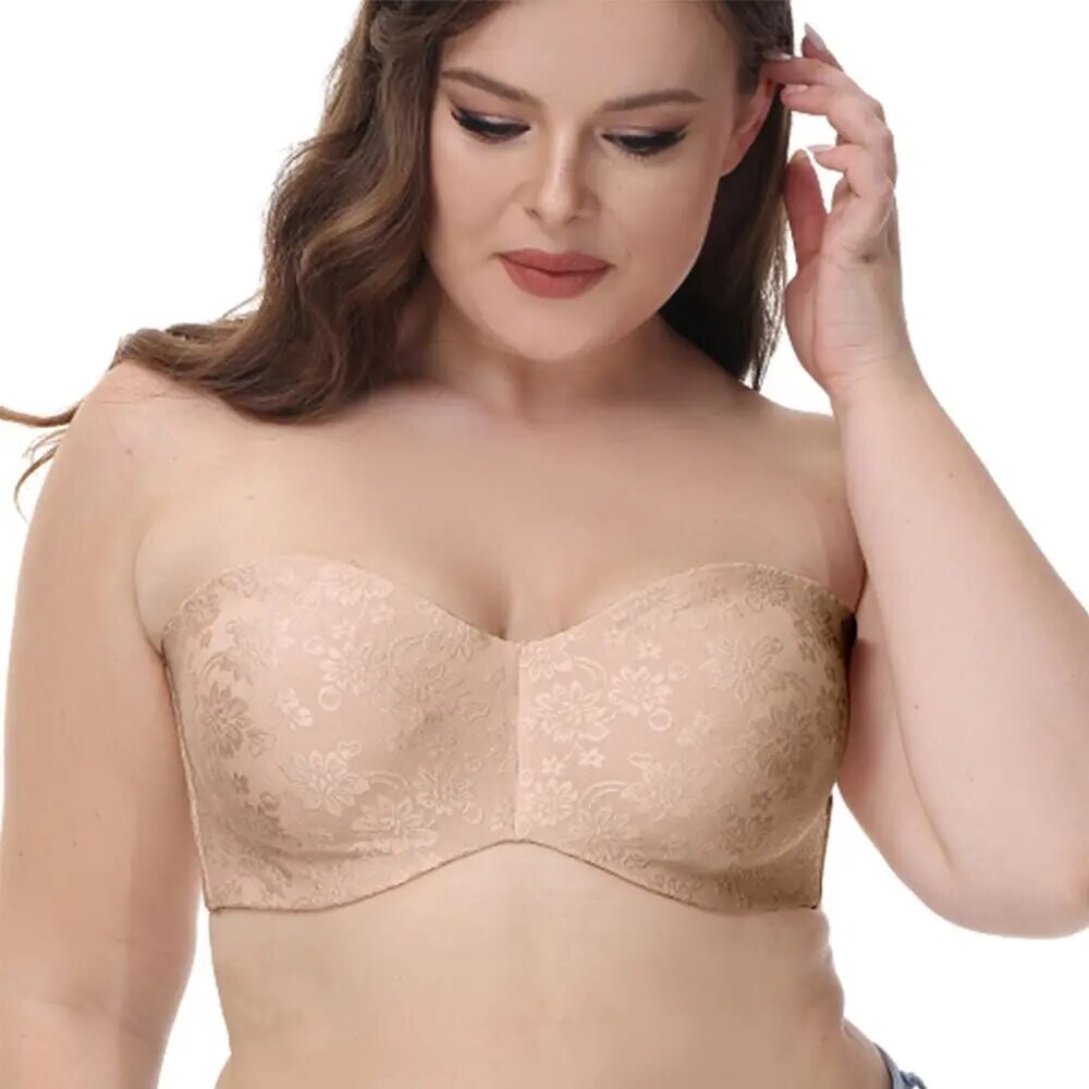 Wanita Underwire Dukungan Kontur Ukuran Plus Multiway Tanpa Tali Bra Minimizer Bra Besar Payudara Ta