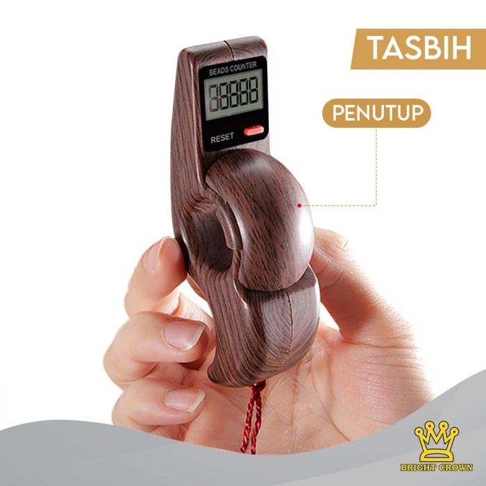 TASBIH MANIK DIGITAL TASBIH DIGITAL MODEL UNIK LIMITED EDITION - COKLAT MUDA,