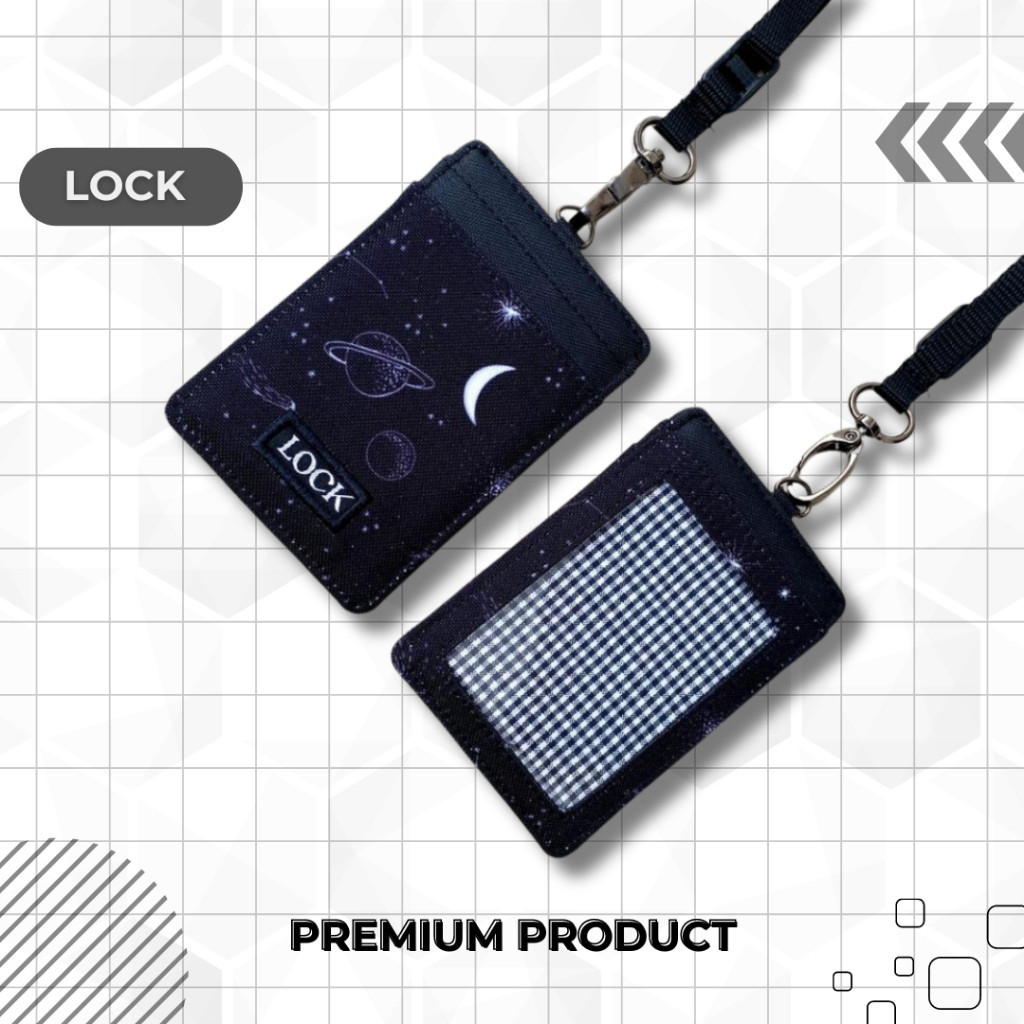 

Gantungan ID Card Kantor Kasual Kalung Name Tag Holder Lanyard Anti Air Pria Wanita ZS30