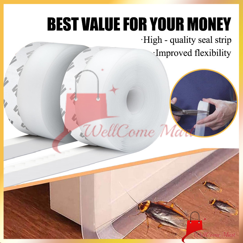 Pelindung Pintu Penutup Celah / Penutup Celah Bawah Pintu Lebar / Karet Penutup Celah Bawah Pintu Do