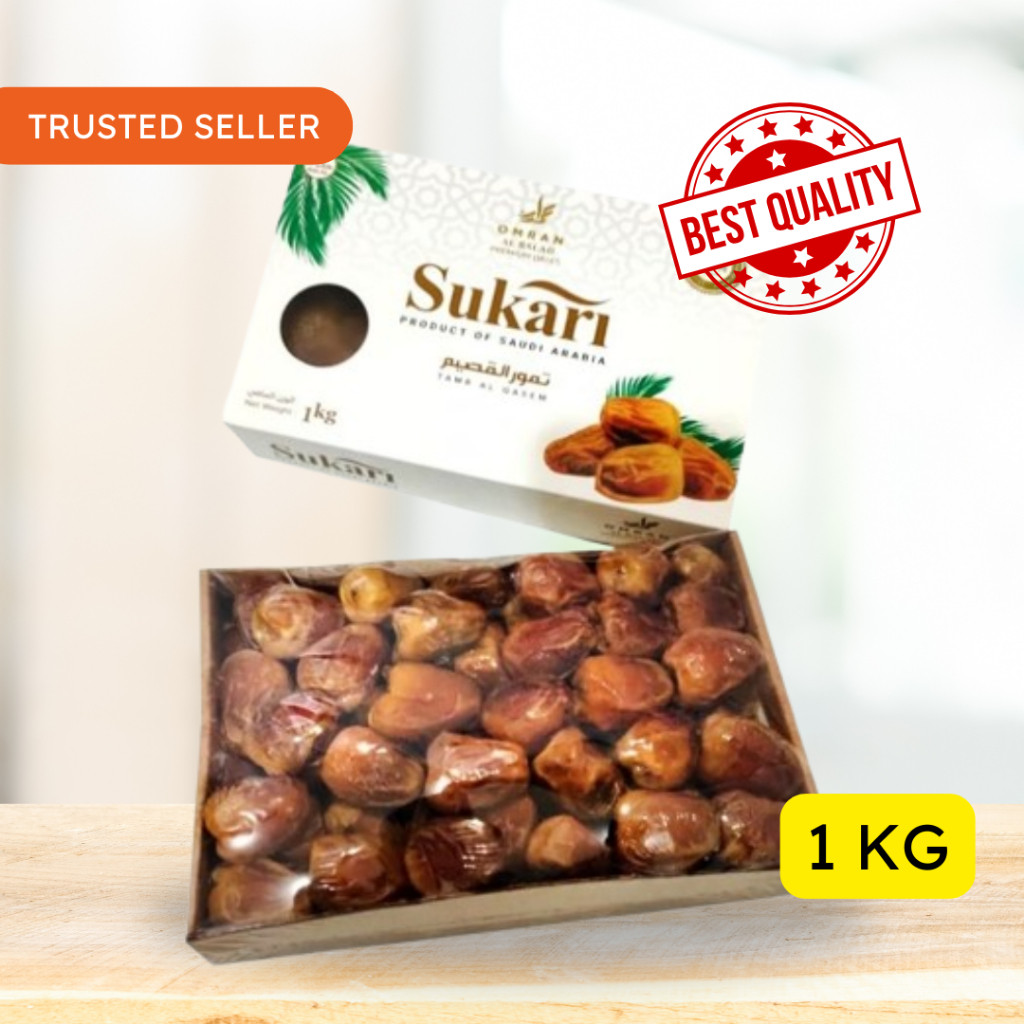 

Kurma Sukari Alqosim Premium Grade A 1 kg