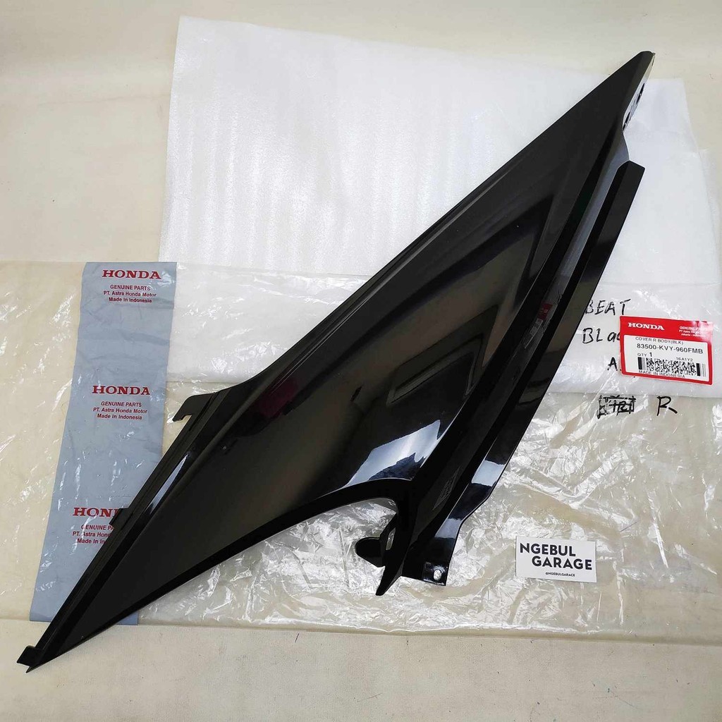 Cover Body Belakang Kanan Beat Karbu HITAM HONDA ORI 83500 KVY 960FMB
