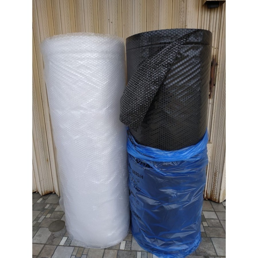 

BUBBLE WRAP ROLL 3kg 125x50M TEBAL HITAM BENING FULL TANPA CORE Khusus kiriman INSTAN GOJEK / GRAB