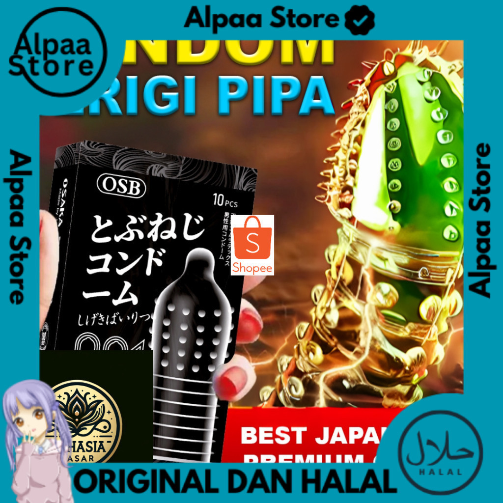 KODE 75ZX Getar  Ada Promo Terlaris ~ KONDOM BERGERIGI PIPA SISIK KASAR JEPANG 001 - PRIVASI AMAN Al