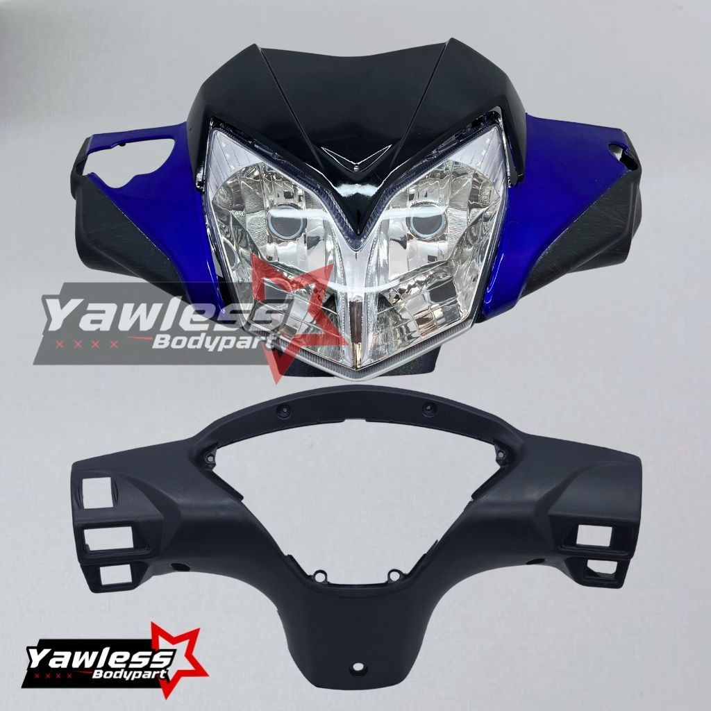 batok kepala supra x 125 Batman warna BIRU + Reflektor supra x 125 / batok lampu supra x 125