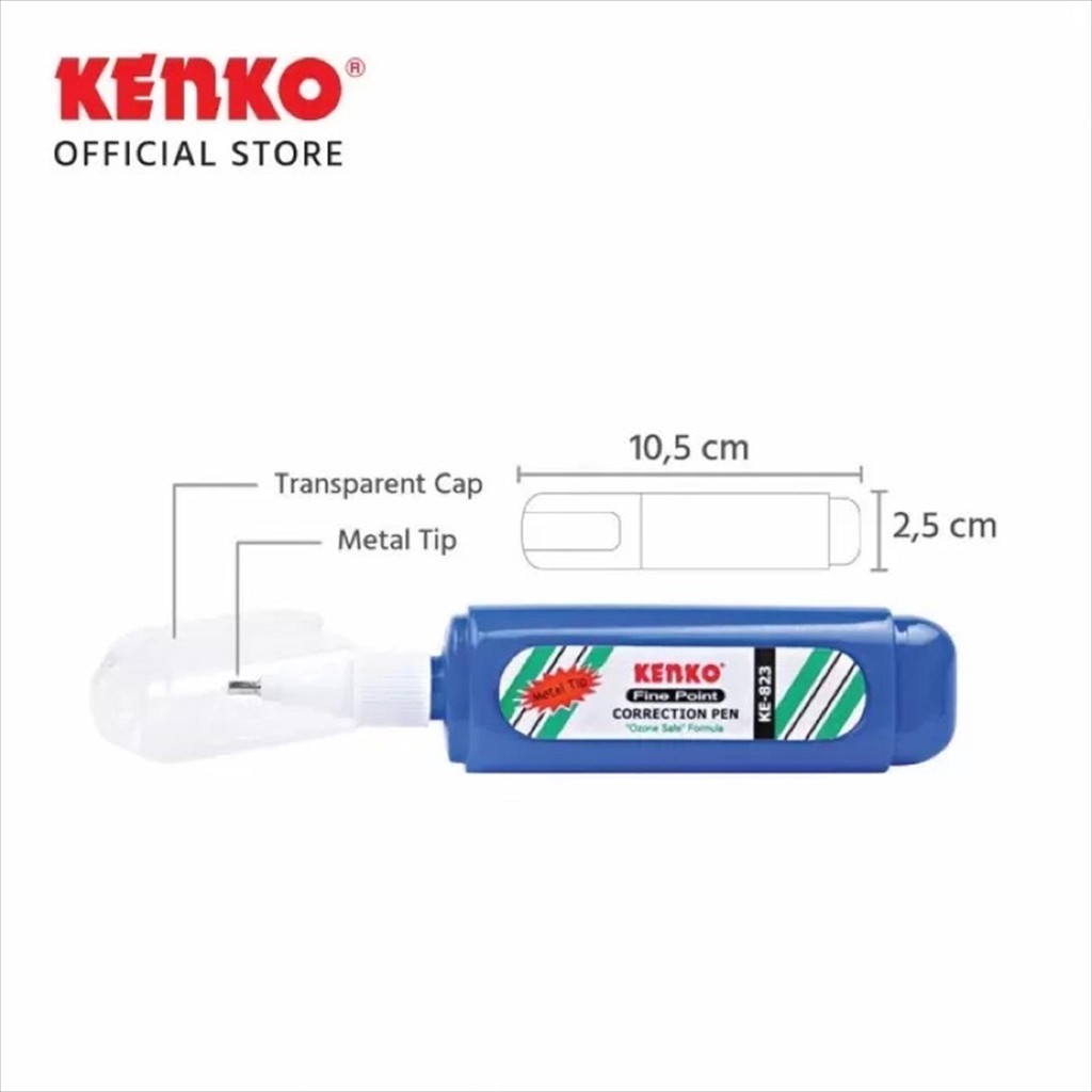 

VIVASHA TIPEX Kenko KE- 823 ORIGINAL - 1 Pcs / Correction Pen/ Tip-ex