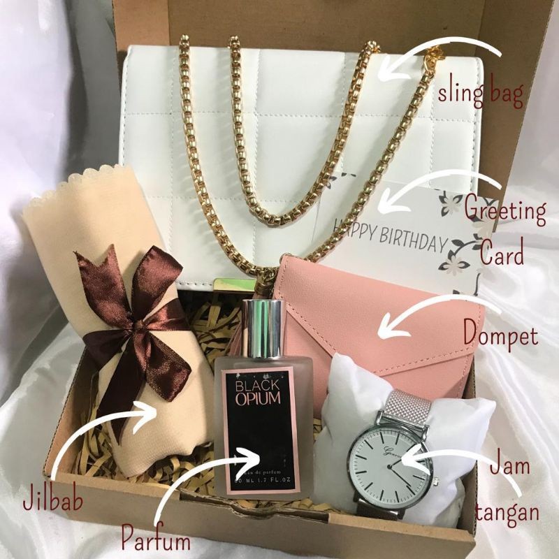 [TERMURAH] KADO HAMPERS CEWEK/Gif box cewek/Gift box Kado ulang tahun/Kado ulang tahun/Tas