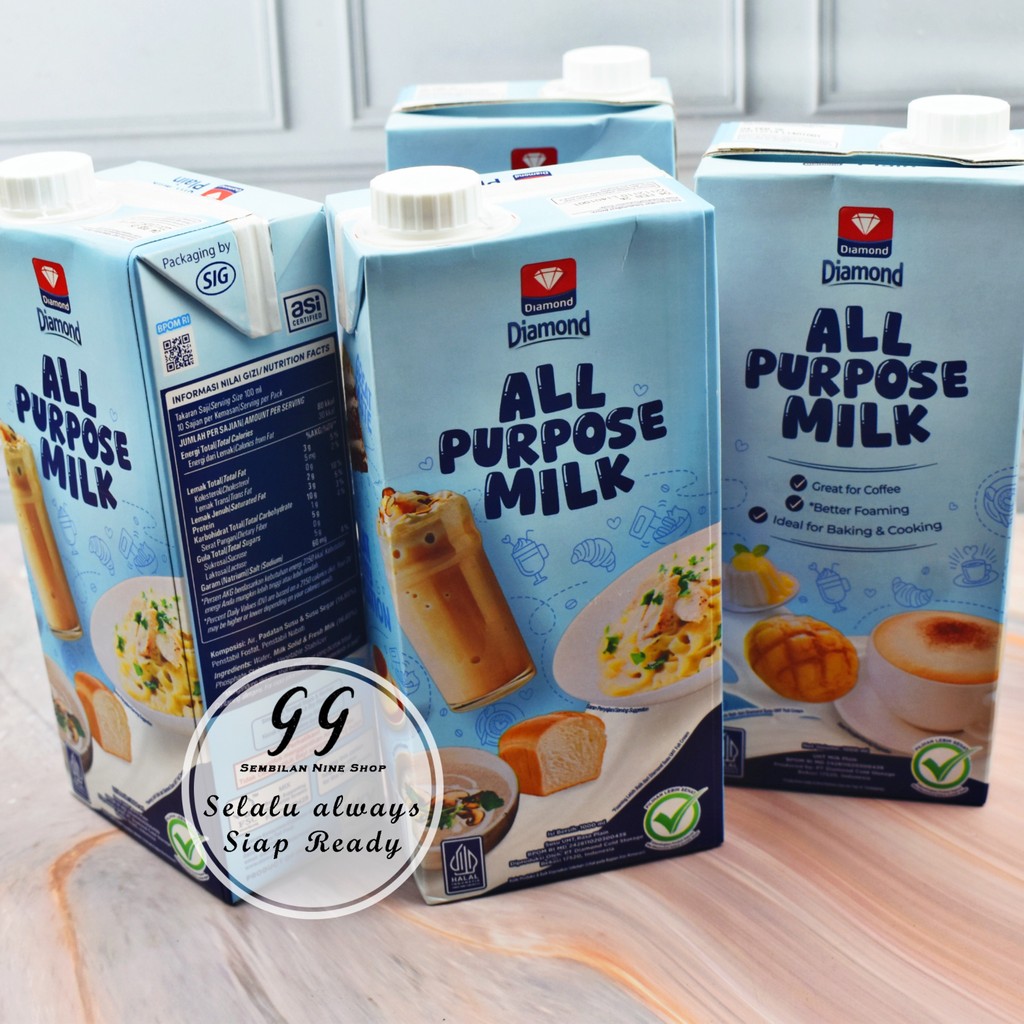

Diamond ALL PROPOSE MILK 1 Liter SUSU 1000 ml