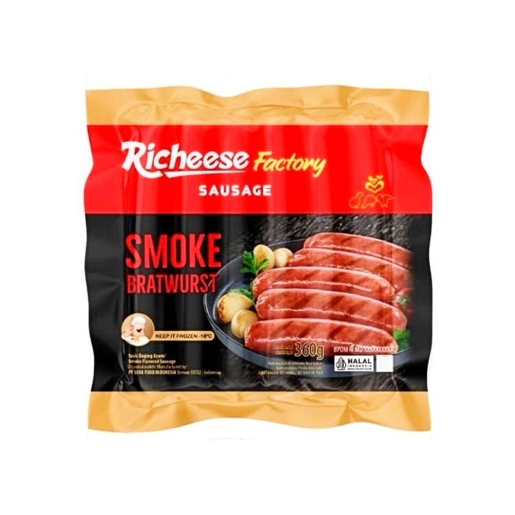 

Richeese Factory Sosis Asap 360gr Smoke Bratwurst