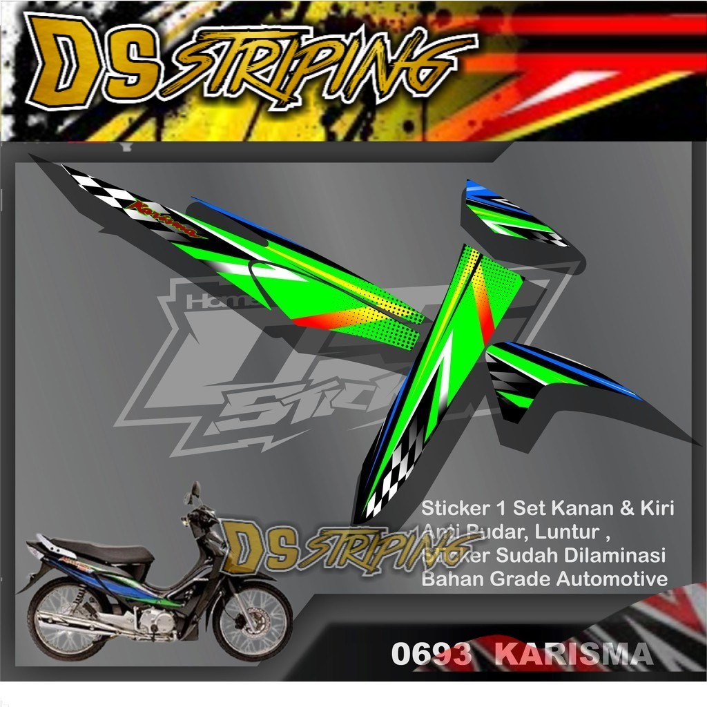 Stiker Striping List VAriasi Karisma X
