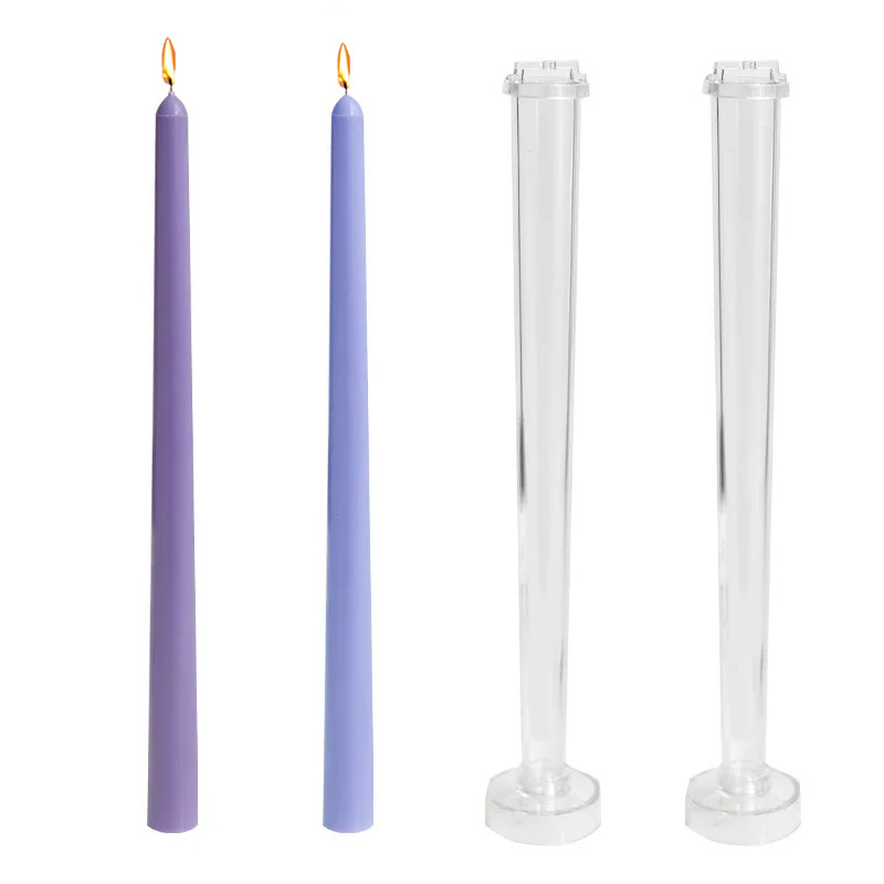 

25.5/30cm Long Pole Candle Plastic Mold DIY Peaked Column Candle Making Kit Household Candle Production Supplies Handmade Gift