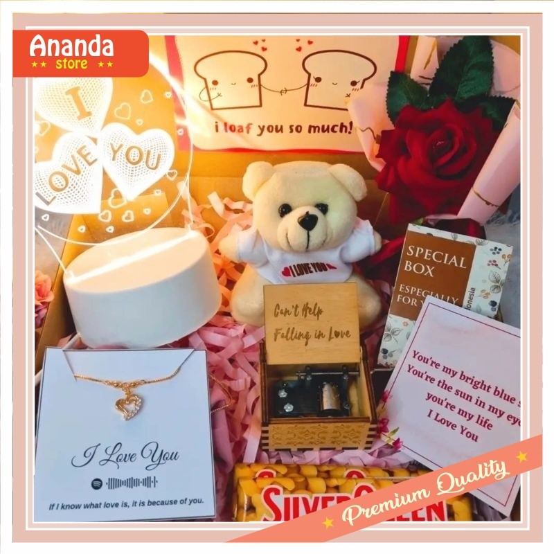 

Hampers murah Keren Promo Diskon / Kado Hadiah Cewek / Hampers Anniversary / Giftbox Pacar