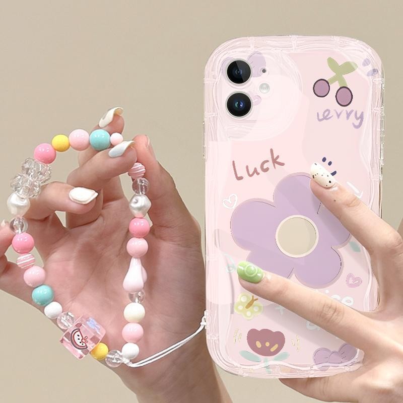 Case For Vivo Y75 5G Y72 5G Y73 Y77 5G Y77e 5G Y78 Y78 Plus Y7s Clear Lens Prtector Flower Floret Fl