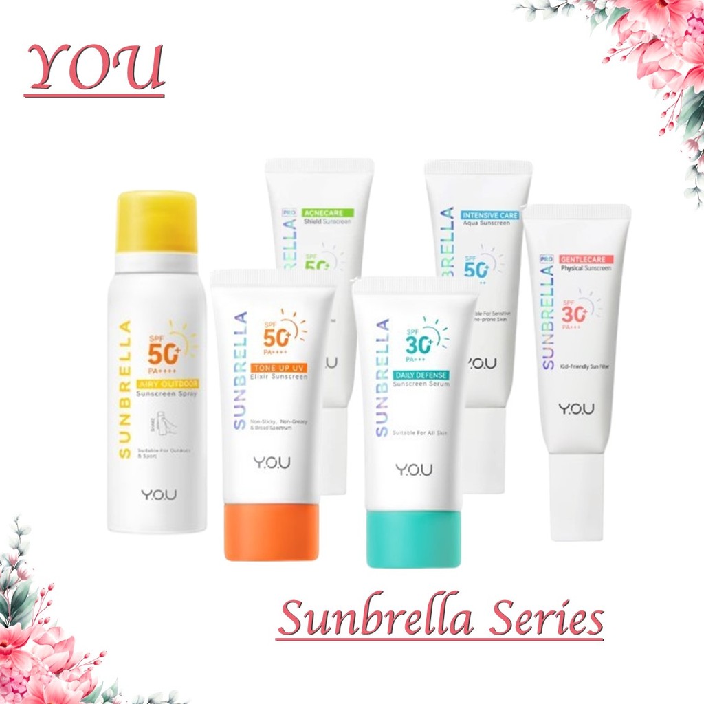 GN88 YOU Sunbrella Series |  [BARU]  Pro Gentlecare Physical Sunscreen|  Daily Defense Sunscreen  SP