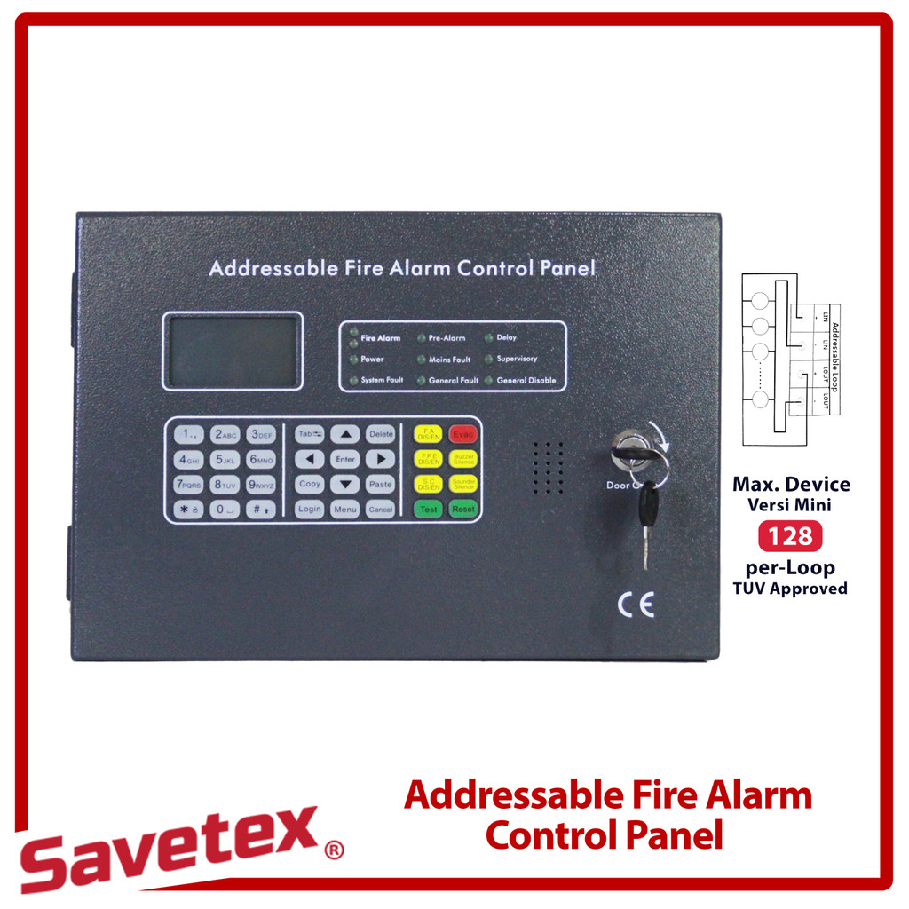 Fire Alarm Control Panel Full Addressable Mini / MCFA Addressable ASW