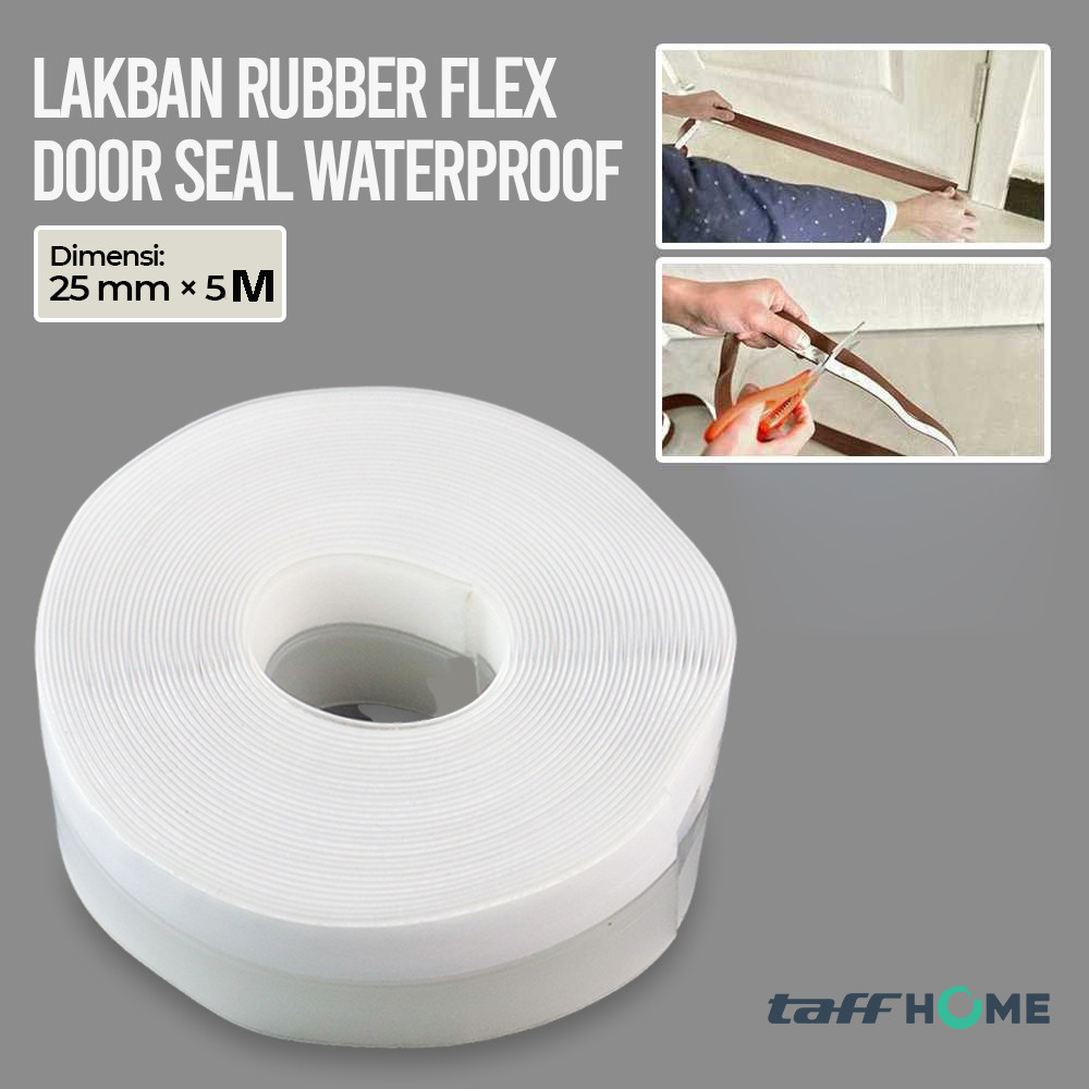 

TISERA - TaffHOME Lakban Rubber Flex Door Seal Strip Bottom Waterproof 45mmx5M - TP39