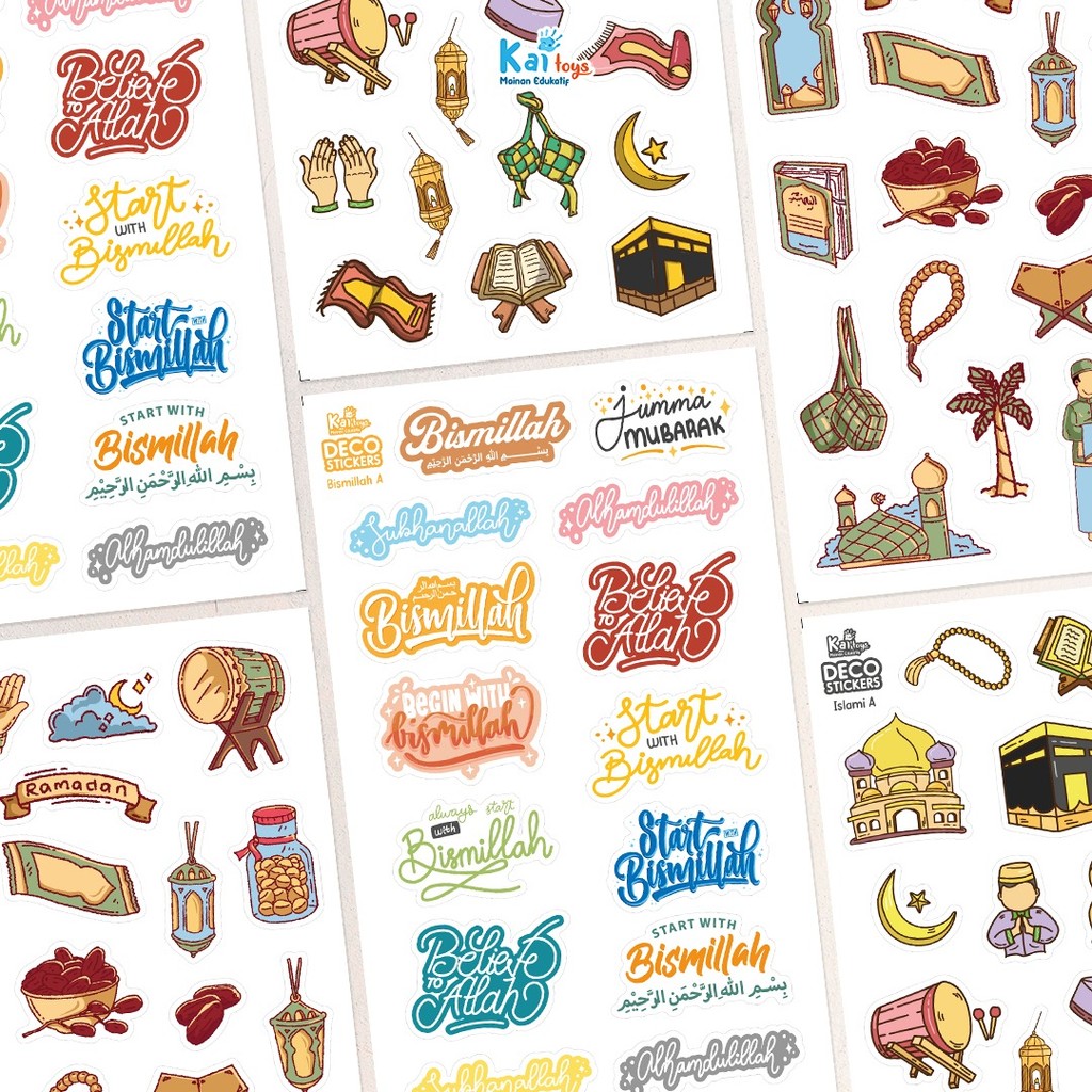

Sticker Islami Aesthetic / Islamic Stiker Bismillah Alhamdulillah Kabah Masjid / Stiker Deco Planner Diary Jurnal Journaling Dekorasi DIY Scrapbook Journal