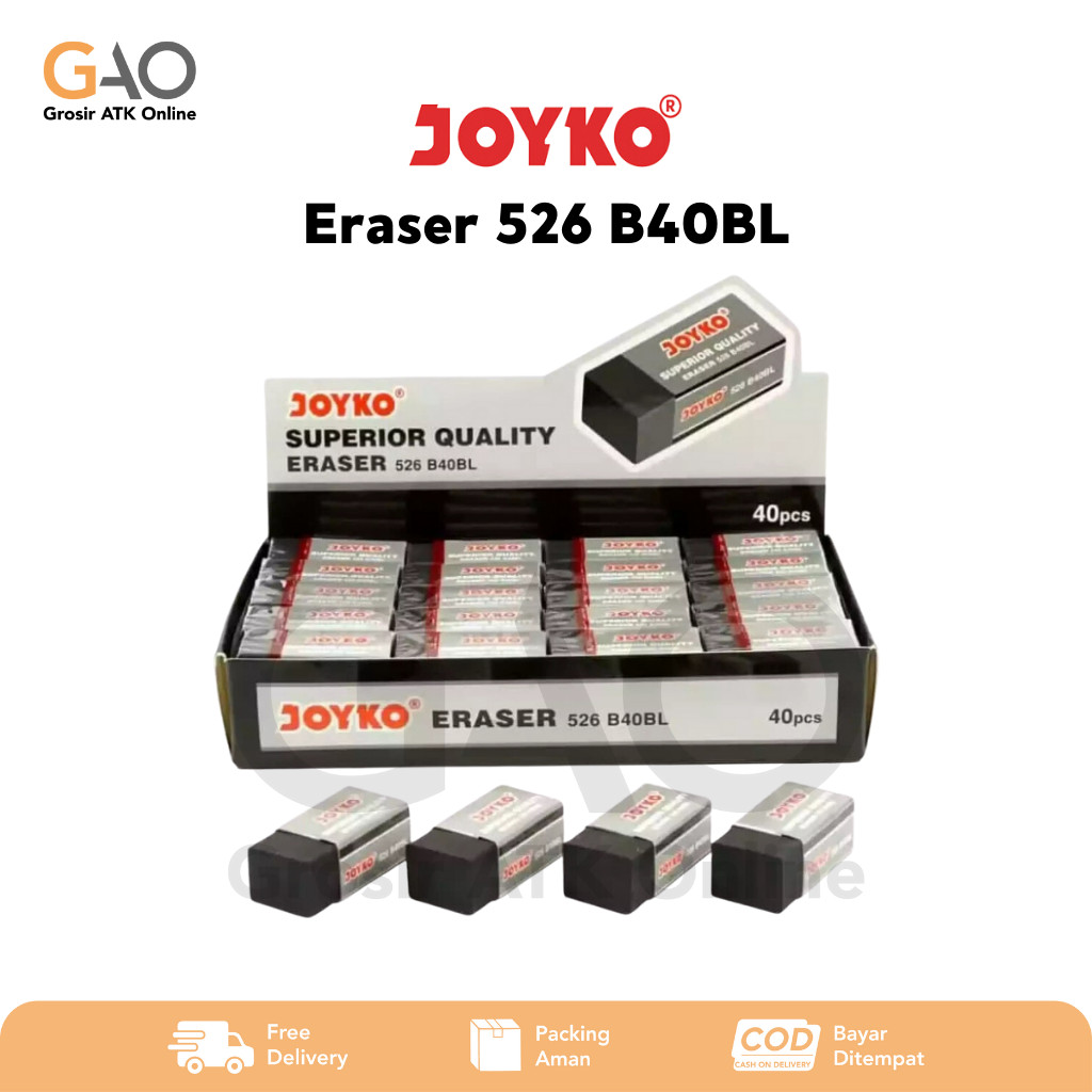 

Eraser Penghapus Joyko Kecil Hitam 526-B40BL
