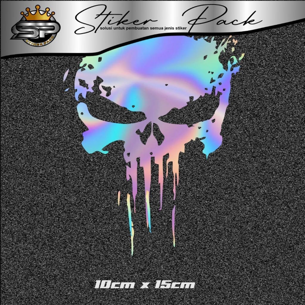 Stiker Tengkorak Stiker Logo Keren Bisa Dipasang DIsemua Media,Motor,Mobil Dan lain Lain Stiker Berk