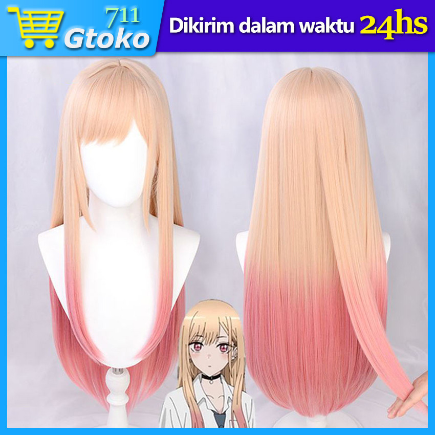Wig Marin Kitagawa Cosplay Rambut Palsu My Dress-Up Darling