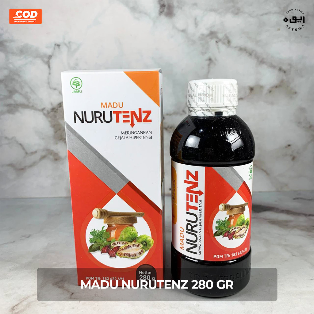 

MADU NURUTENZ HERBAL MENURUNKAN DARAH TINGGI ATAU HIPERTENSI ORIGINAL 280gr