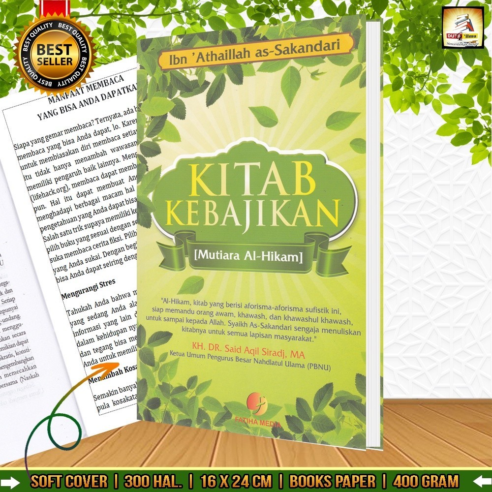 KITAB KEBAJIKAN | Terjemah Kitab AL HIKAM Ibnu Athaillah