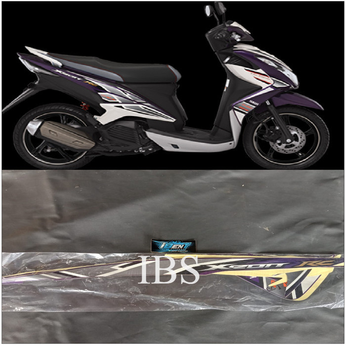 STRIPING YAMAHA XEON RC UNGU 2013 POLET PLISIR