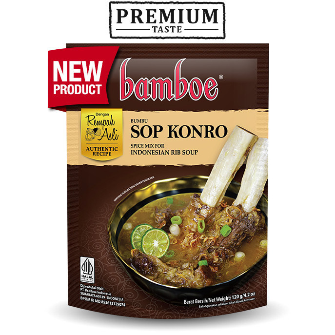 

BAMBOE SOP KONRO 120gr / BUMBU BAMBOE PREMIUM / BAMBOE SOP KONRO