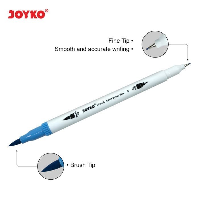 

PROMO!! -CLP-07 Joyko Brush Pen Colour Dual Tip Spidol Set 24 Warna