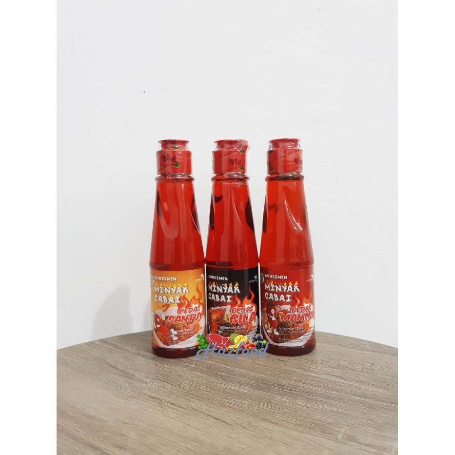 

Kondimen Minyak Cabai | Pedas Gila | Santuy | Mantul 135 ml