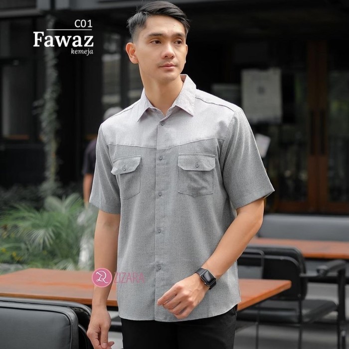 Fawaz Kemeja | Gamis Polos | Bahan katun madinah