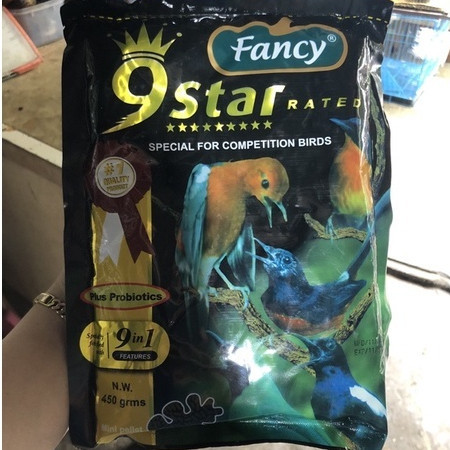 fancy 9 star plus probiotik seaweed pur burung hijau pakan burung anis tledekan gunung murai kacer
