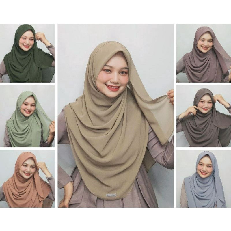 SHAWL MALAYSIA SQUARE PHASMINA HIJAB SEGI EMPAT OVAL CERUTY BABYDOLL