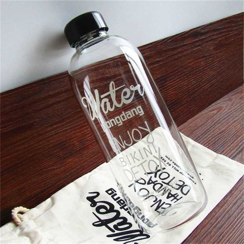 COD Botol Air Minum Detox Infus Infuser Infused Water Bottle Bahan Plastik Transparan Food Grade BPA Free 1 Liter