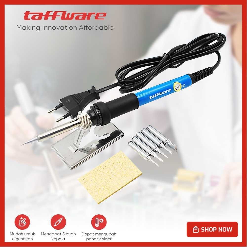Taffware Solder Adjustable Temperature Fast Heat 450C 60W with 5 Tips - CS-31