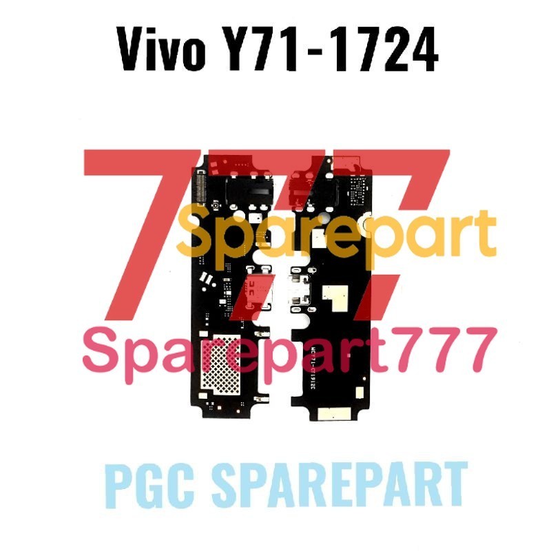 Original Flexible Connector Charger & Mic Vivo Y71- 1724 Flexibel Fleksibel Konektor Cas Casan Mik -