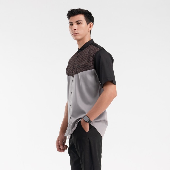 Fadkhera Official Rafan Baju Koko Pria Dewasa Hisyam Samase Muslim - Panjang, L