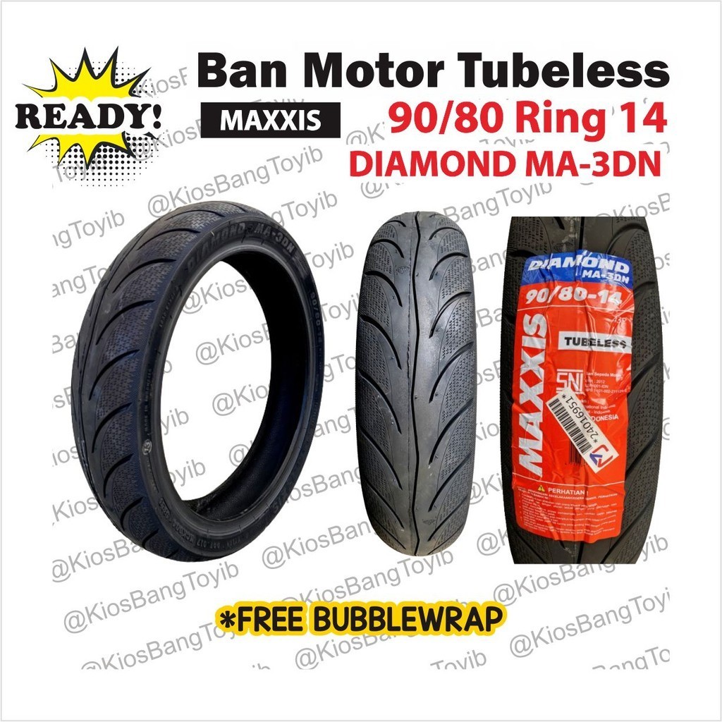 MAXXIS Ban TUBELESS Matic 90/80 Ring 14 (Diamond MA-3DN) ban donat maxxis ring 14