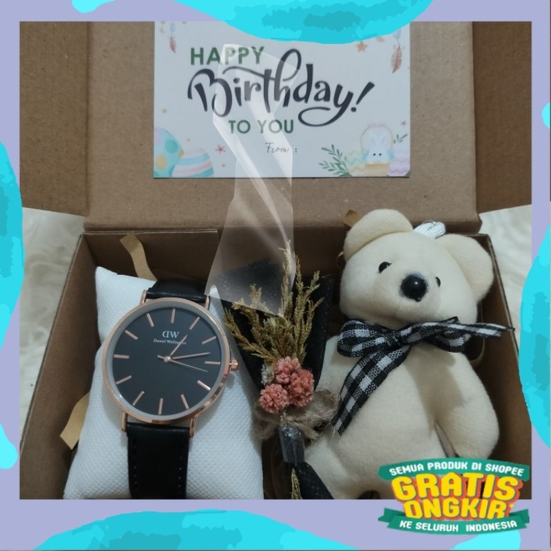 Hampers Jam Tangan Rantai Pasir Gift / Hadiah / Kado Ulang Tahun / Birthday / Gift Box / Giftbox Ult