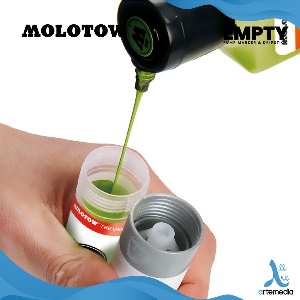 

mdn Empty Pump Marker Molotow Botol Kosong Spidol