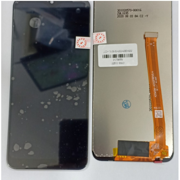 LCD SAMSUNG GALAXY A020 A20E A202F A10E FULLSET + TOUCHSCREEN BLACK ORI OLED2 TTC PERSISI