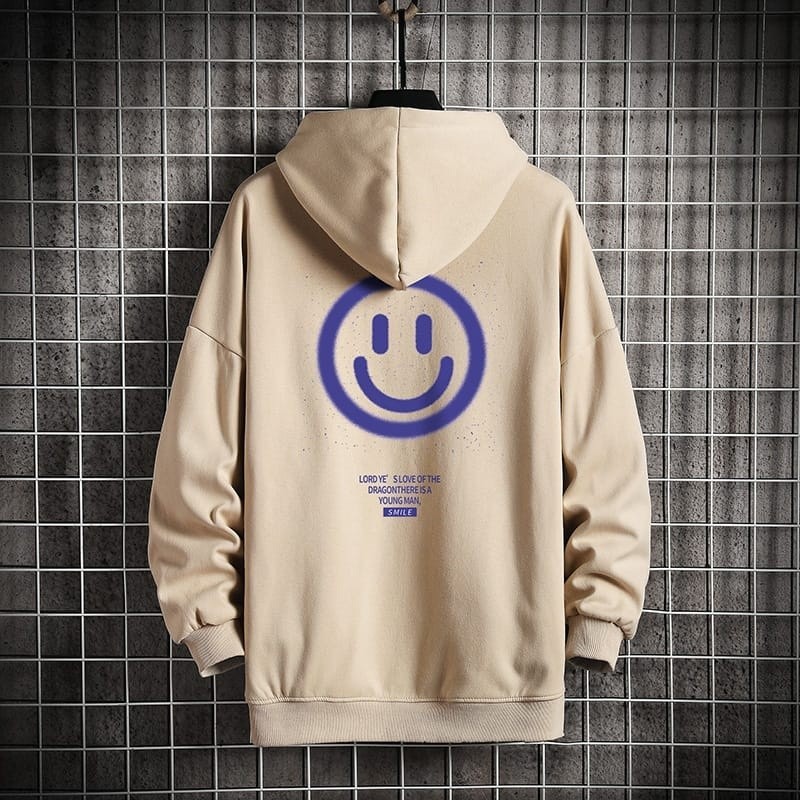 Hoodie Pria Premium Kekinian Outfit Fashion OOTD Cowok Smile Murah Original